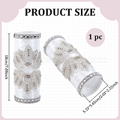 Ручка для букета из атласа и стеклянных стразов&nbsp;DIY-BC00008