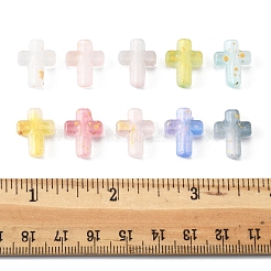 130 шт. 10-цветные градиентные прозрачные акриловые бусины&nbsp;OACR-FS0002-05