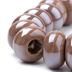 Фарфоровые бусины ручной работы&nbsp;X-PORC-Q219-13x9-F12