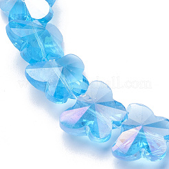 Гальванические стеклянные бусины&nbsp;EGLA-Q091-14mm-B11