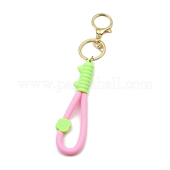 Брелки из веревки из ПВХ с отпечатком кошачьей лапы&nbsp;KEYC-B015-03LG-02