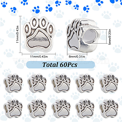 60 шт. европейские бусины в тибетском стиле&nbsp;MPDL-SC0001-08