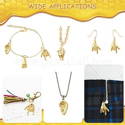 30шт 5 стиля подвески из сплава со стразами&nbsp;FIND-CJ0002-42