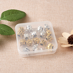 20 шт. 2 цвета бусины из европейского сплава в тибетском стиле&nbsp;TIBEB-TA0001-24