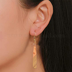 Подвески из прозрачной смолы и ореха&nbsp;RESI-CJ0001-78