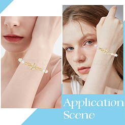 6 комплект подвесок с покрытием из латуни с цветком&nbsp;KK-BBC0021-28