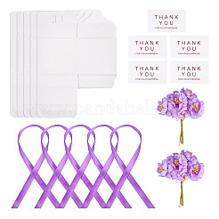 Прозрачные подарочные коробки для упаковки конфет из ПВХ с лентой и искусственным цветком&nbsp;CON-TAC0001-20E