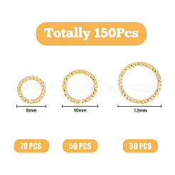 3 стиль латунные открытые соединительные кольца&nbsp;KK-HY0002-75