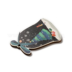 Большие подвески из дерева с односторонним принтом&nbsp;LS-WOOD-H102-02A