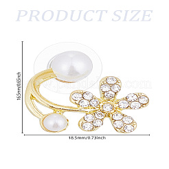 1 пара серег-гвоздиков из цинкового сплава со стразами&nbsp;EJEW-LP0007-041