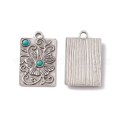 Полукруглые подвески из синтетической бирюзы&nbsp;PALLOY-D013-25AS-C