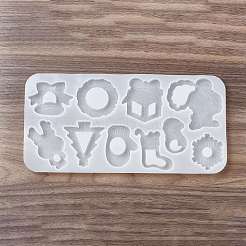 Рождественская тема diy tree/дед мороз/снеговик зыбучие пески силиконовые Молды&nbsp;LS-DIY-E065-03