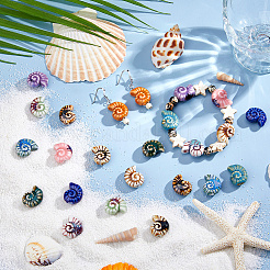 24шт 12 цвета фарфоровые бусины ручной работы&nbsp;PORC-DC0001-11