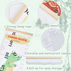 Съемная таблица роста с рисунком Aniaml для детей&nbsp;AJEW-WH0165-70B