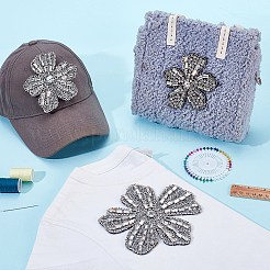 3 шт. 3 стиля цветочные стеклянные украшения аксессуары&nbsp;DIY-GA0009-01