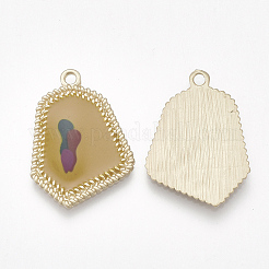 Эмалевые подвески с гладкой поверхностью&nbsp;PALLOY-T067-01D