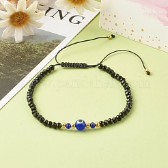 Регулируемый плетеный браслет из нейлоновой нити&nbsp;BJEW-JB06441-02