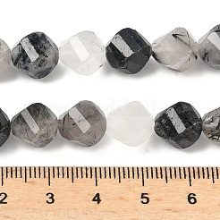 Натуральный турмалированный кварц / черный рутиловый кварц&nbsp;G-C267-B02