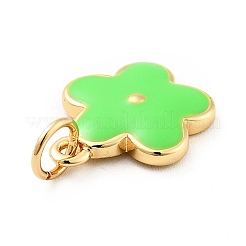 Подвески из латуни с покрытием из эмали&nbsp;KK-G387-09G-08