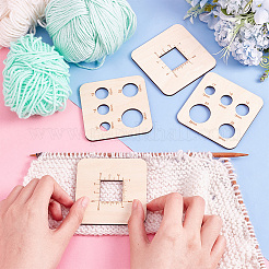 4 шт. спицы для вязания из дерева 2-х размеров&nbsp;WOOD-PH0009-55