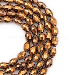 Гальванические стеклянные бусины&nbsp;GC881Y-4