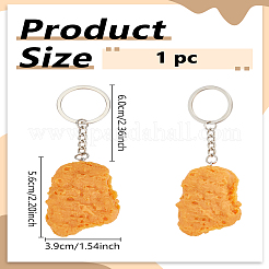 1шт ПВХ брелок с имитацией еды&nbsp;KEYC-LP0001-29