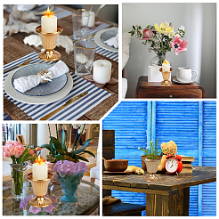 Железный подсвечник&nbsp;DIY-WH20097-088B