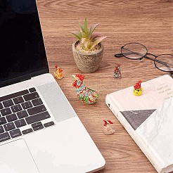 5шт стеклянная фигурка цыпленка&nbsp;JX539A