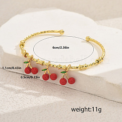 Милые и симпатичные латунные браслеты-манжеты&nbsp;EC0597-2