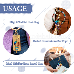 5шт 5 стиля брелок с драгоценными камнями&nbsp;KEYC-TA0001-18