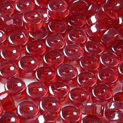 Прозрачные цвета блеск стеклянный бисер&nbsp;SEED-E001-T3x6mm-A02