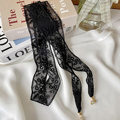 1 шт. кружевные повязки на голову из хлопка и полиэстера для женщин&nbsp;AJEW-CY0001-73C