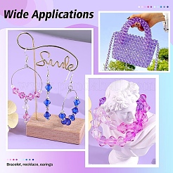 300 шт. Прозрачные акриловые бусины&nbsp;TACR-YW0002-40