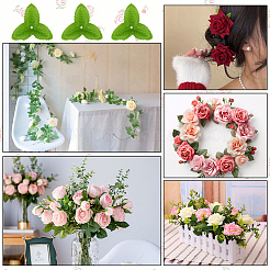 Ткань искусственный лист розы&nbsp;AJEW-WH0270-951B