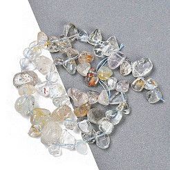 Натуральные топазовые самородки бусины нити G-B125-A16-01