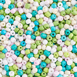 Непрозрачные стеклянные круглые бусины&nbsp;GLAA-TAC0025-07B-03