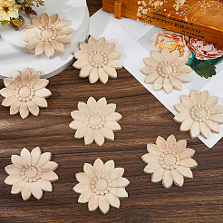 10 шт. кабошонов из каучукового дерева&nbsp;WOOD-FH0002-48