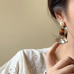 Серьги-гвоздики из сплава и акрила&nbsp;FS-WG2F34D-01