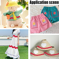 Лента из полиэстерового волнистого кружева&nbsp;OCOR-XCP0003-07A-01