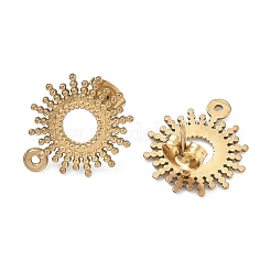 Фурнитура для сережек-гвоздиков из нержавеющей стали 304&nbsp;STAS-A139-03B-G