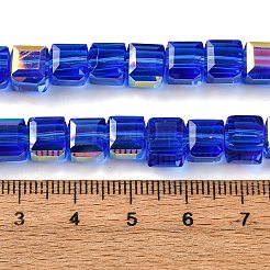 Стеклянные бусины с гальваническим покрытием &nbsp;EGLA-H108-01A-HP03