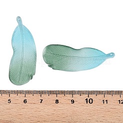 Двухцветные подвески из матового акрила&nbsp;FACR-T007-02G