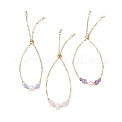 Природных драгоценных камней бусы браслеты ссылку&nbsp;BJEW-JB13087