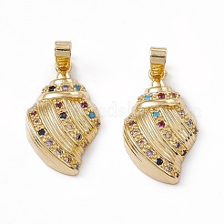 Латунные микро проложить кубического циркония подвески&nbsp;KK-E068-VC051