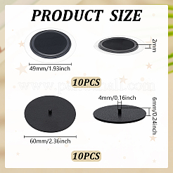 Пластиковая с силиконовым основанием кукольная стойка&nbsp;AJEW-WH0609-251B