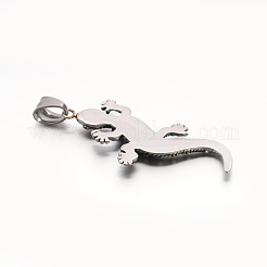 Большие подвески из нержавеющей стали 304 в стиле ретро-хамелеон&nbsp;STAS-F011-09