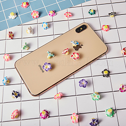 Ручной полимерной глины 3 d цветок Плюмерия шарики&nbsp;CLAY-SC0001-02