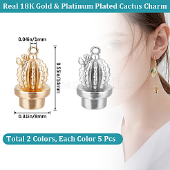 10шт 2 цвета латунные подвески&nbsp;KK-BBC0011-09