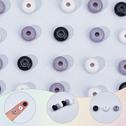 600шт 3 цвета непрозрачные акриловые бусины&nbsp;MACR-SP0001-23B