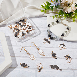 32шт 8 стиля подвески из сплава с эмалью&nbsp;ENAM-SC0006-28